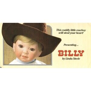 Brochure for Billy Doll by Linda Steele Very Good Condition pamphlet vintage